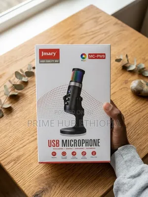 Jmary Mc-Pw9 RGB USB Microphone