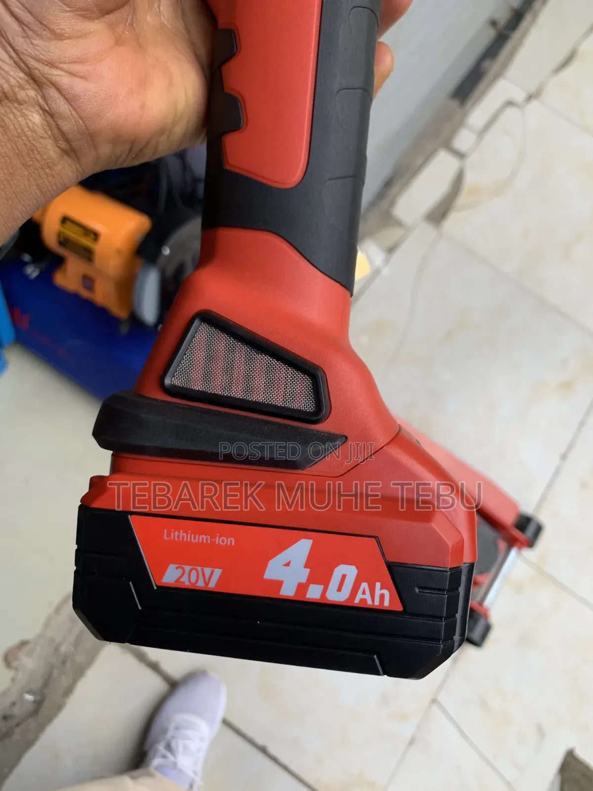 KEN 20V Cordless Angle Grinder 125mm + 4.0Ah Battery