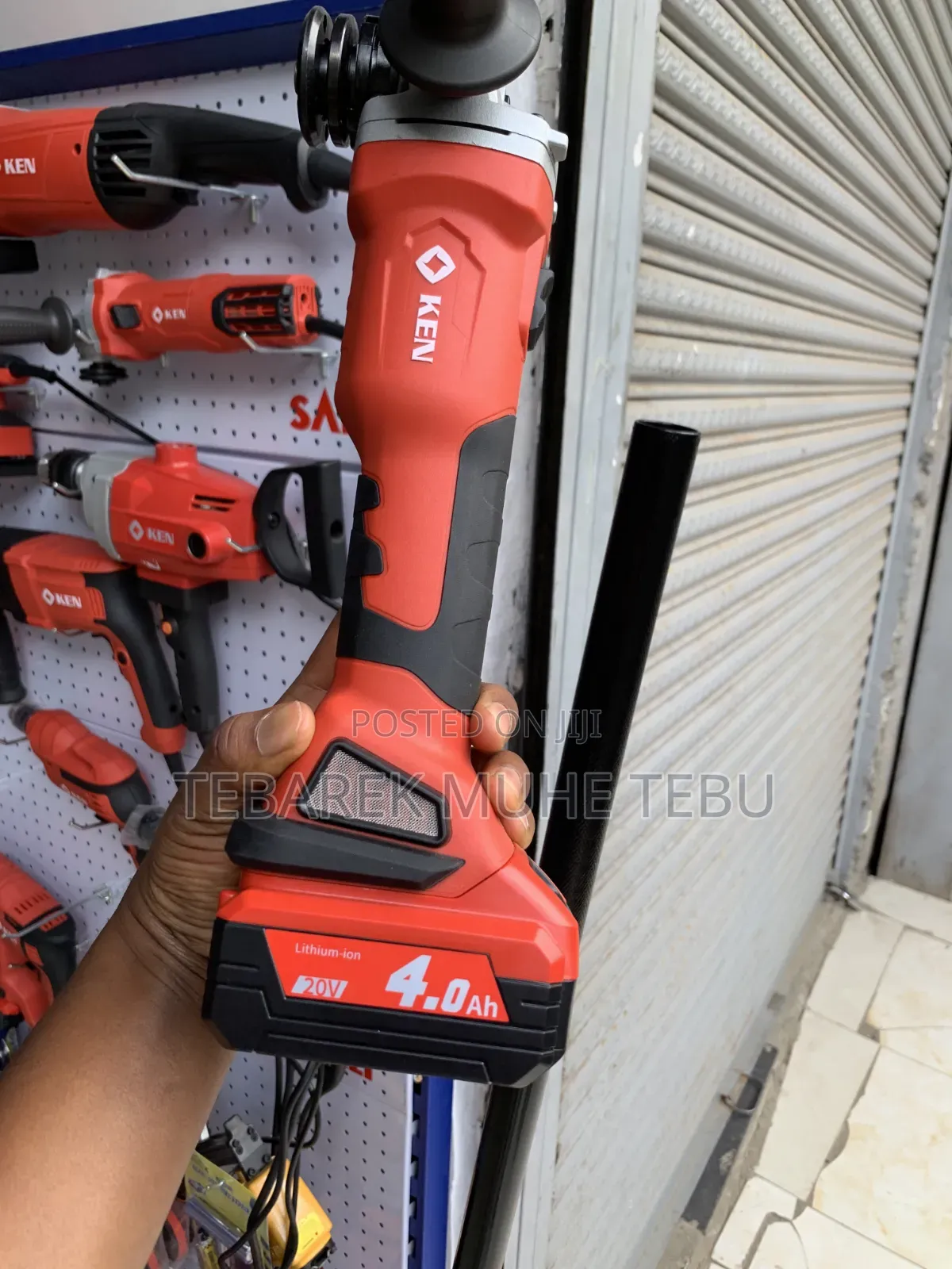 KEN 20V Cordless Angle Grinder 125mm + 4.0Ah Battery