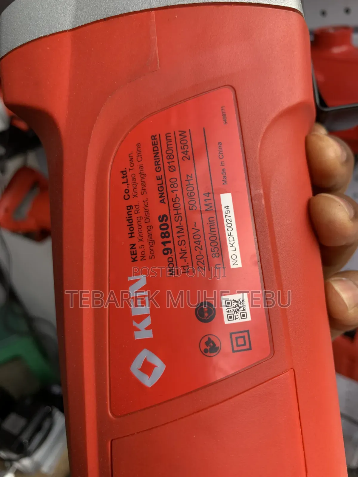 KEN 9180S 2450W Angle Grinder 180mm