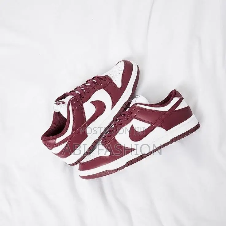 Nike Dunk Low “Bordeaux” Team Red Women’s Sneakers — New Arrival