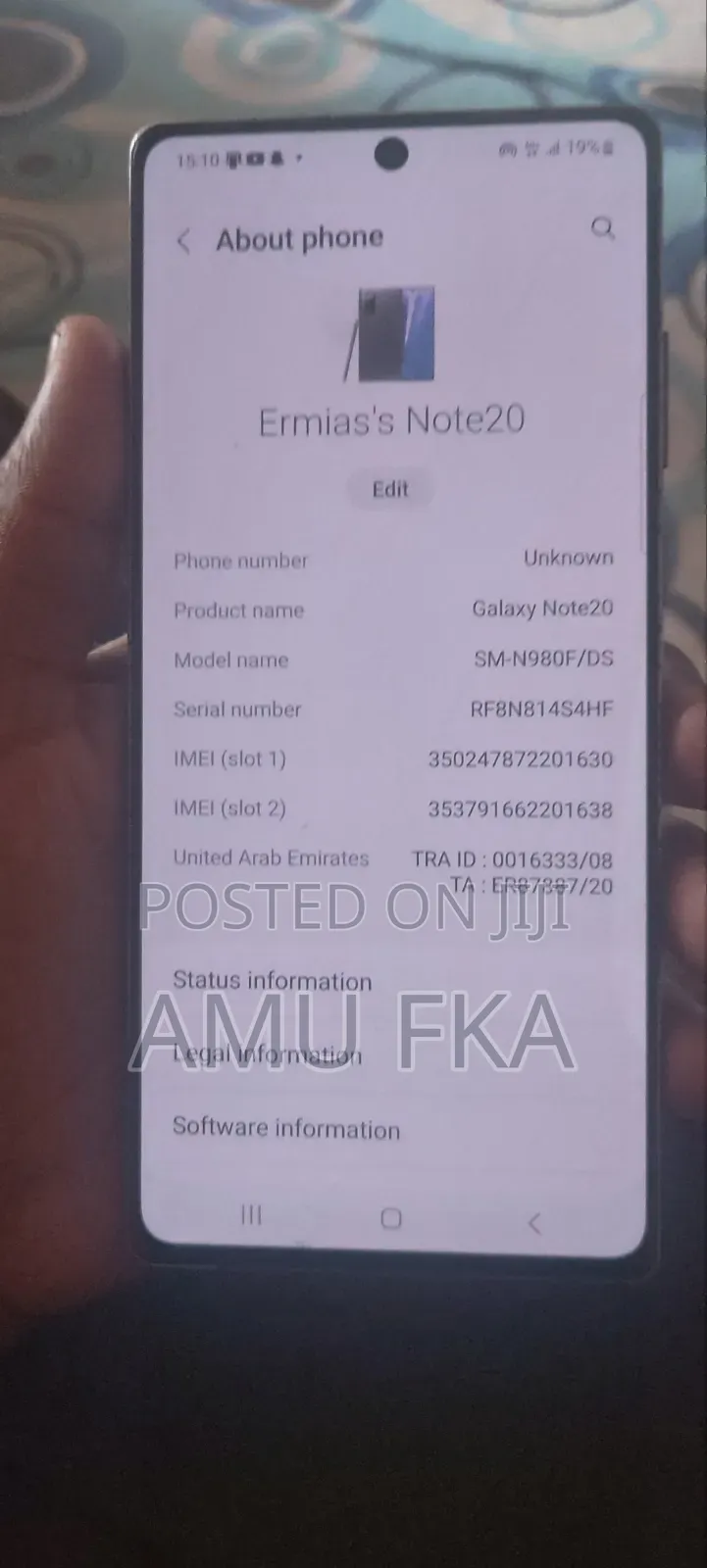 Samsung Galaxy Note 20 256 GB Silver
