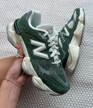 New Balance 9060 “Army Green Noir” Green/Black Sneakers — New Arrival
