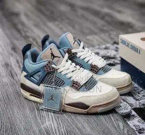 Air Jordan 4 Retro “Snorlax Custom” Blue/Black High — New Arrival