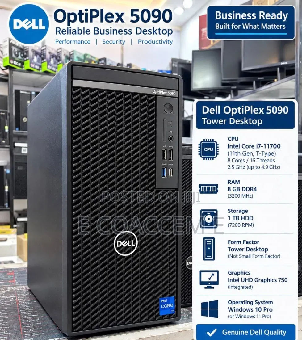 New Desktop Computer Dell 8GB Intel Core i7 HDD 1T