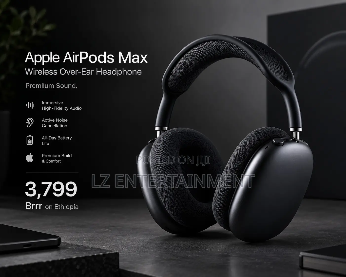 Apple AirPods Max Wireless Over-Ear Headphones – Premium Sound