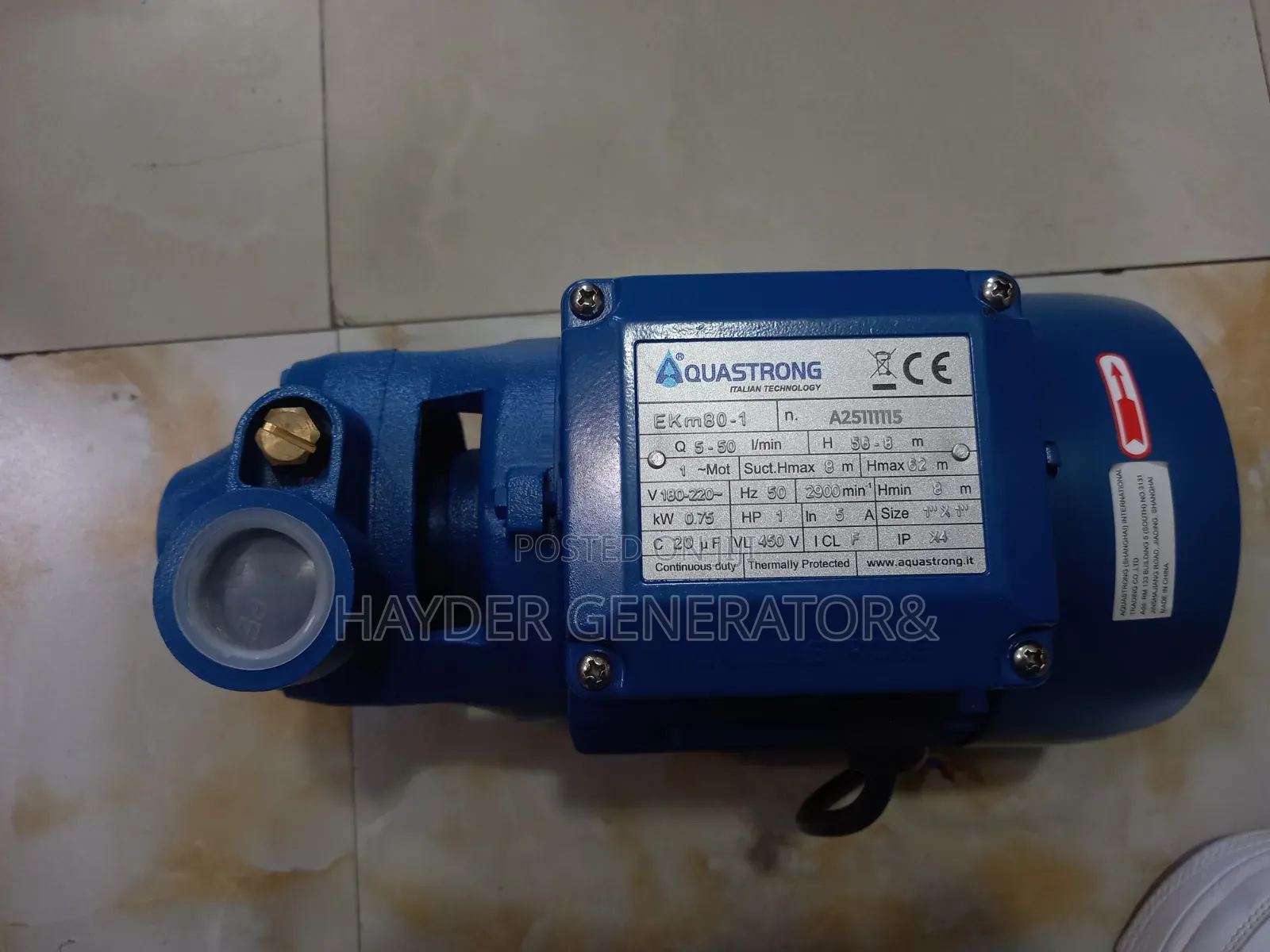 Water Pump 1hp