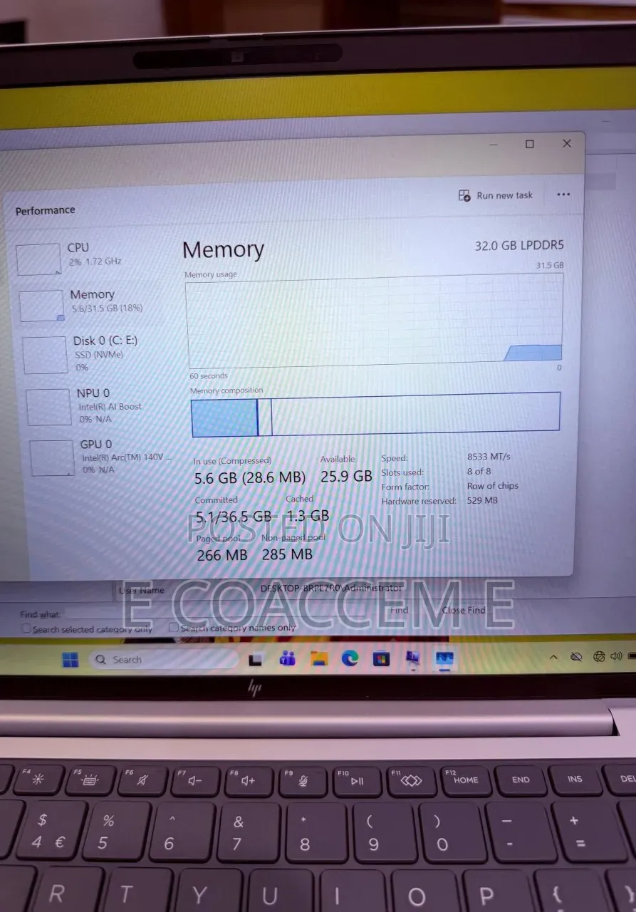 New Laptop HP EliteBook 840 G11 32GB Intel Core Ultra 7 SSD 1T