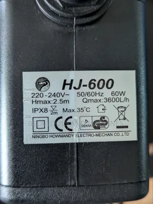 ፓምፕ Fountain Pump Head 2.5M High Quality Submersible Water Pump 60w