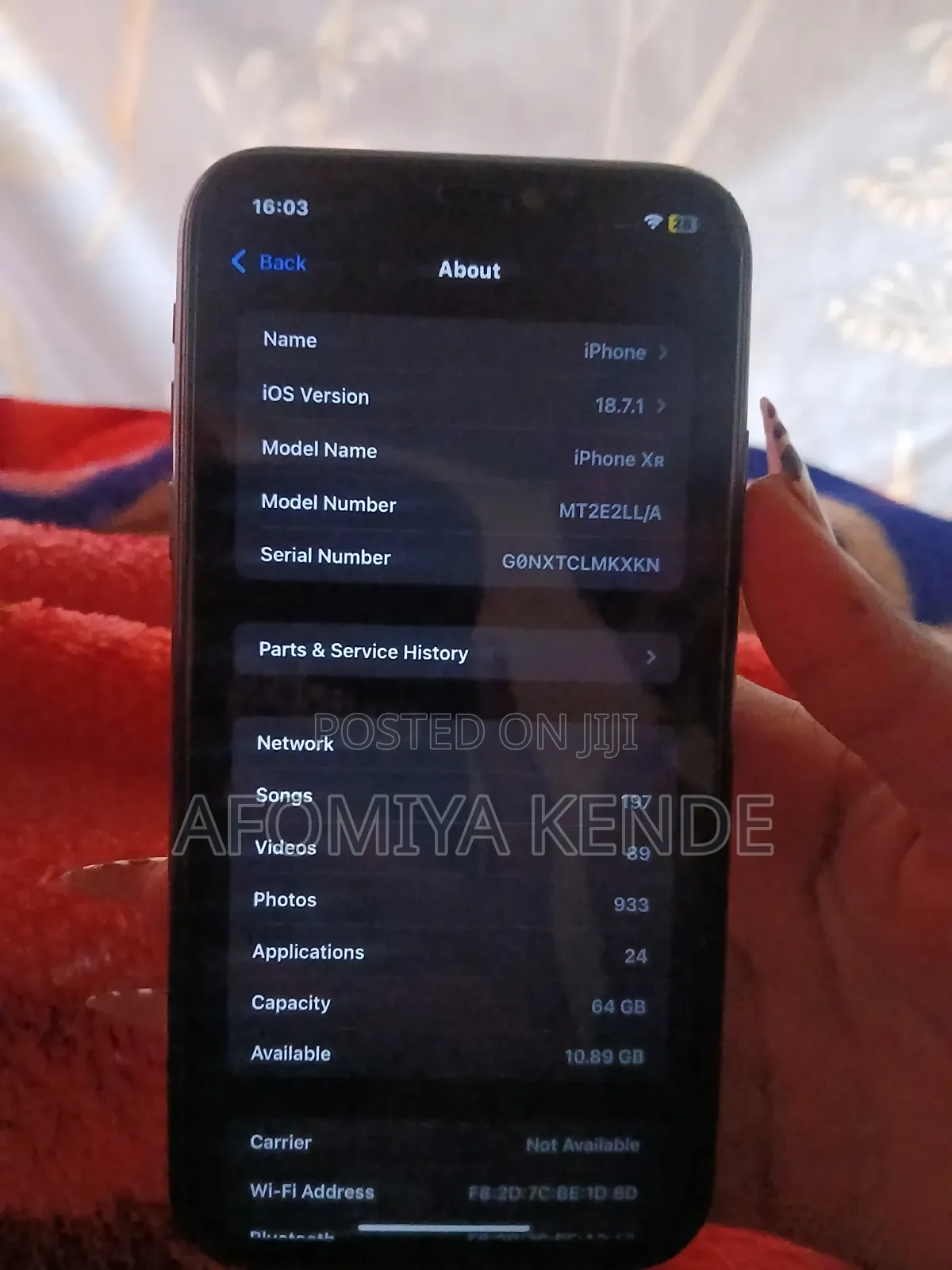 Apple iPhone XR 64 GB Black