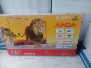 Anda Smart Led TV 55 Inch 4k Andraid Doubel Gelass Hifi Speaker 2026nw