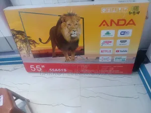 Anda Smart Led TV 55 Inch 4k Andraid Doubel Gelass Hifi Speaker 2026nw