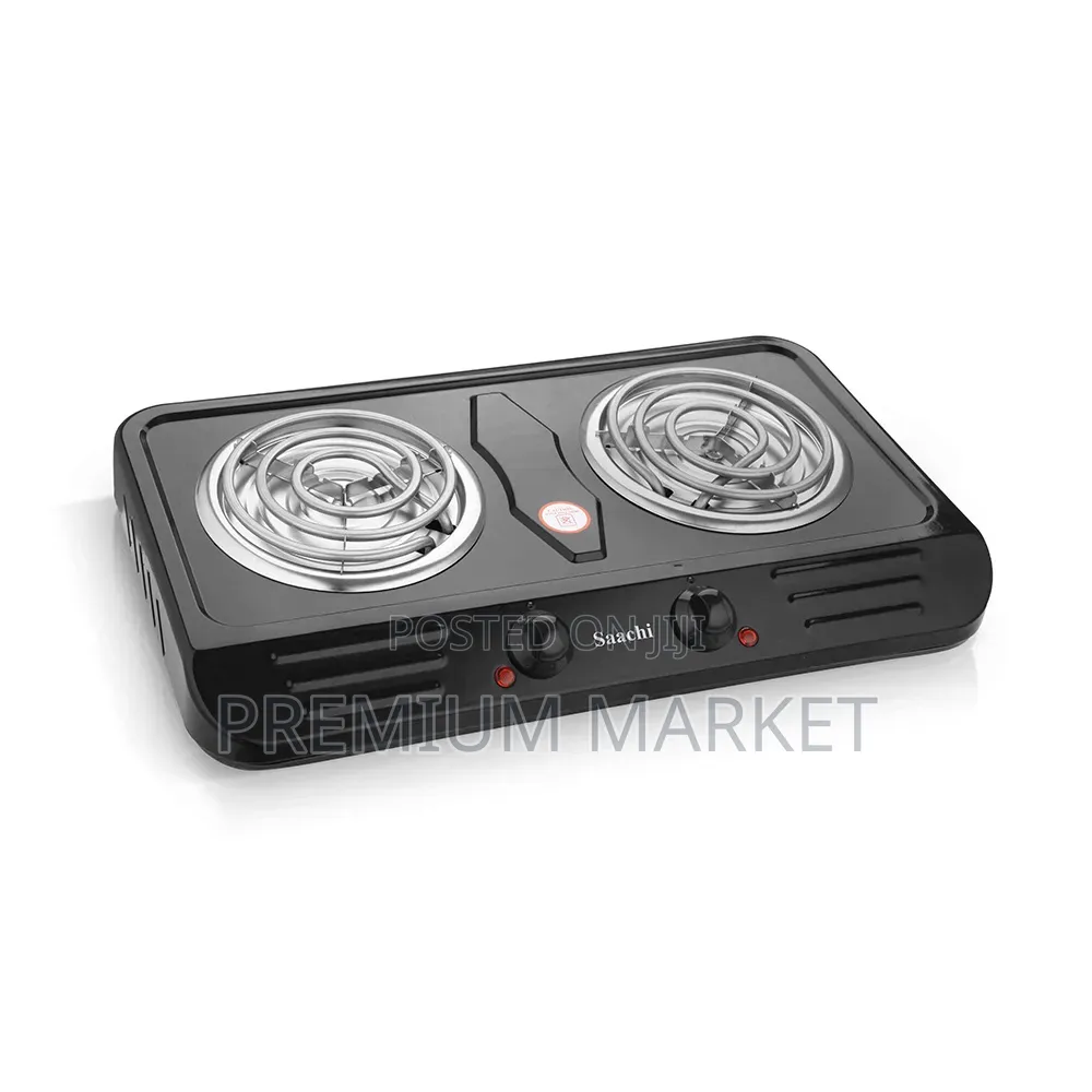 Saachi Electric Stove Double Hot Plate ሳቺ ባለ ሁለት ምድጃ ስቶቭ