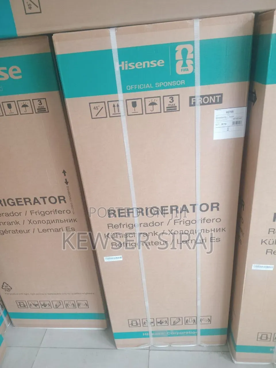 Hisense 410liter Refrigerator