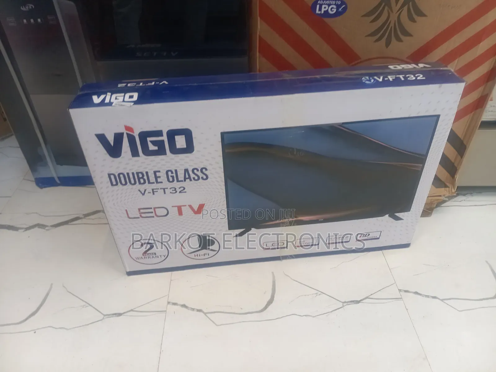 Vigo Led TV 32 Inch Doubel Gelass New 2026 Hifi Speaker New