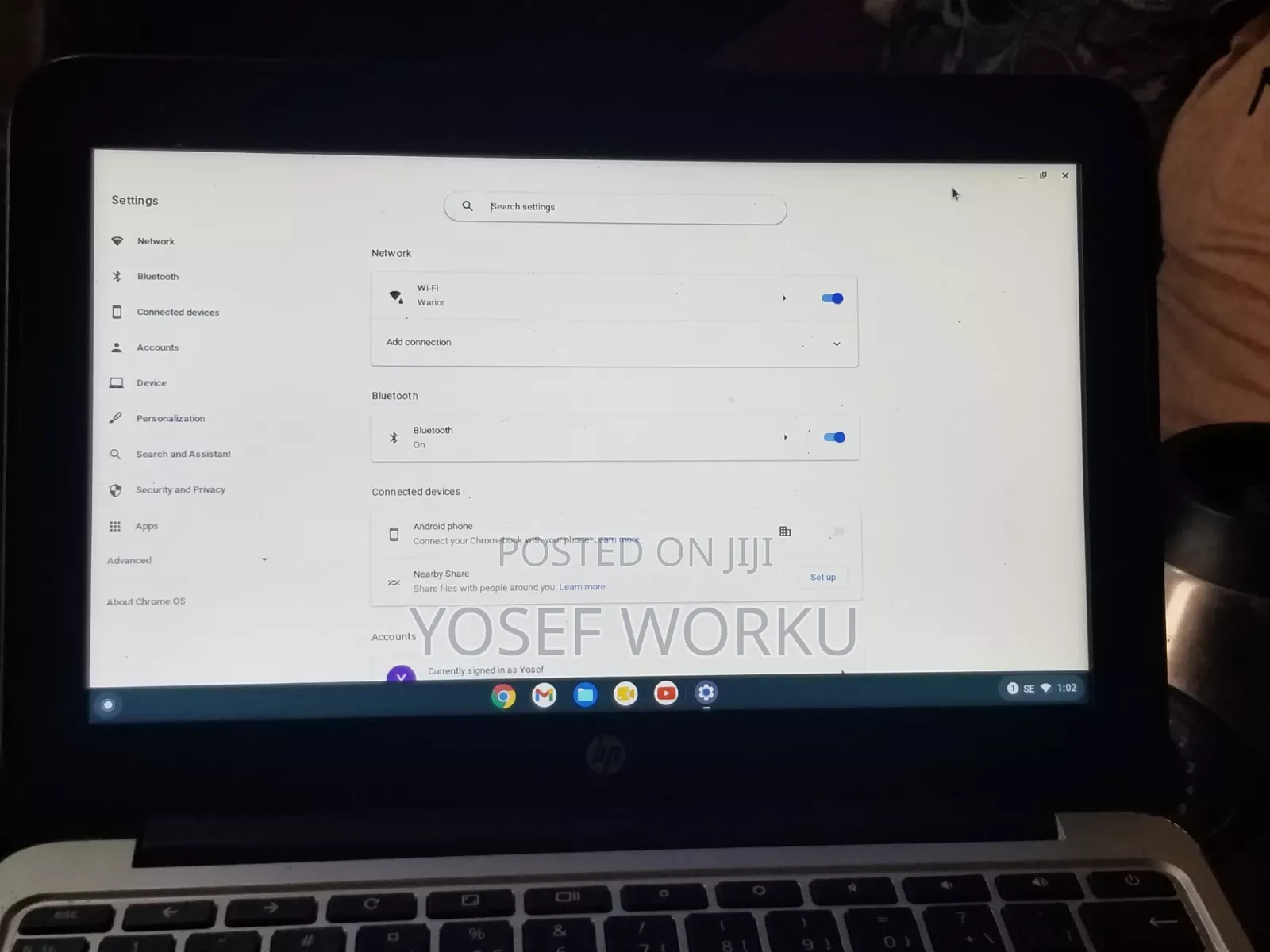 Laptop HP Chromebook X360 11 4GB Intel Core i7 HDD 16 GB