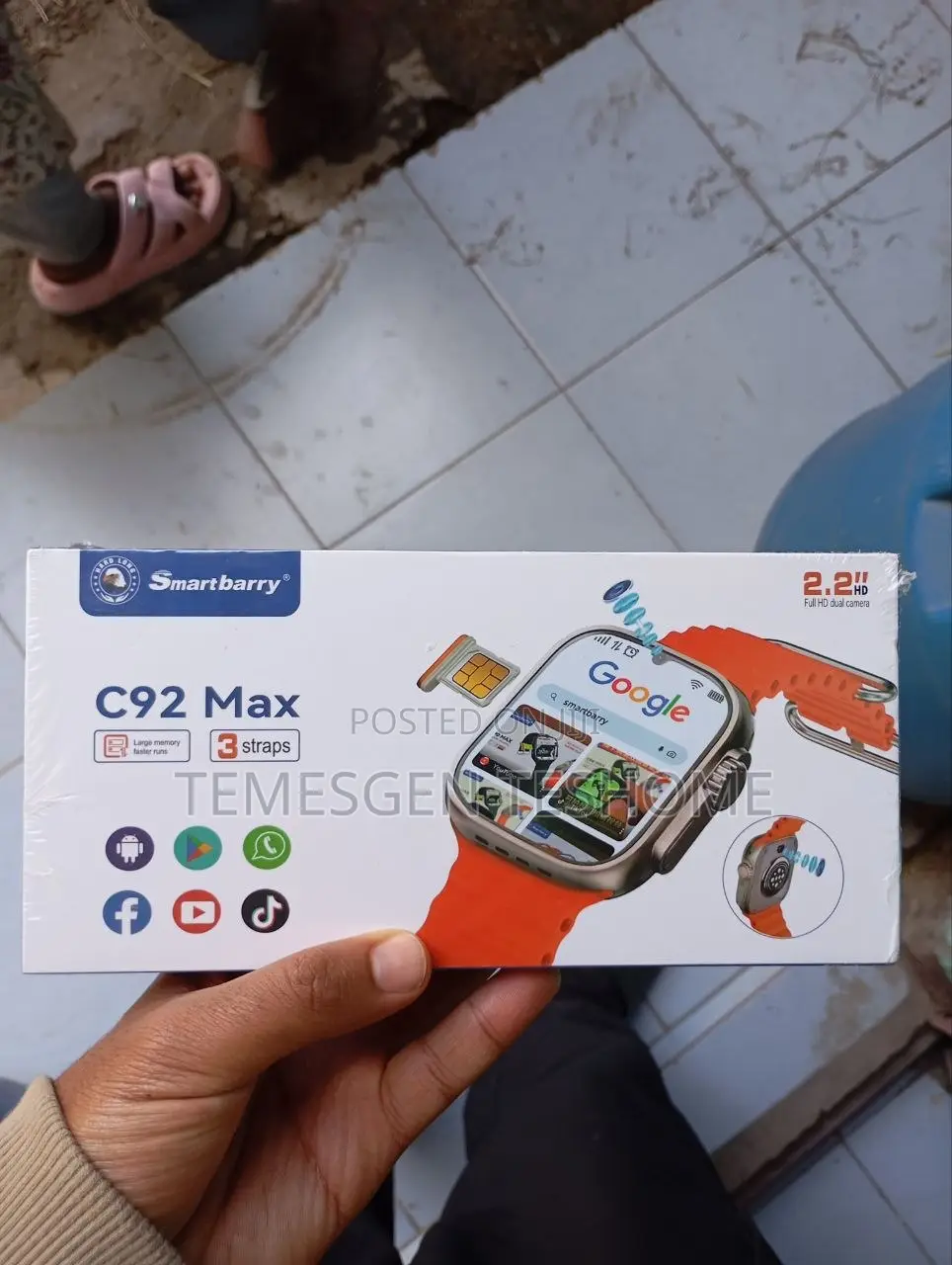 Smartbarry C92 Max Ultra Smartwatch 6GB+64GB|SIM|Dual Camera