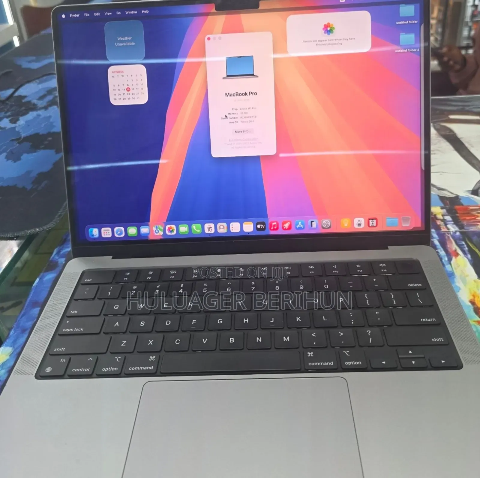 New Laptop Apple MacBook Pro 2021 M1 16GB Apple M1 SSD 512GB