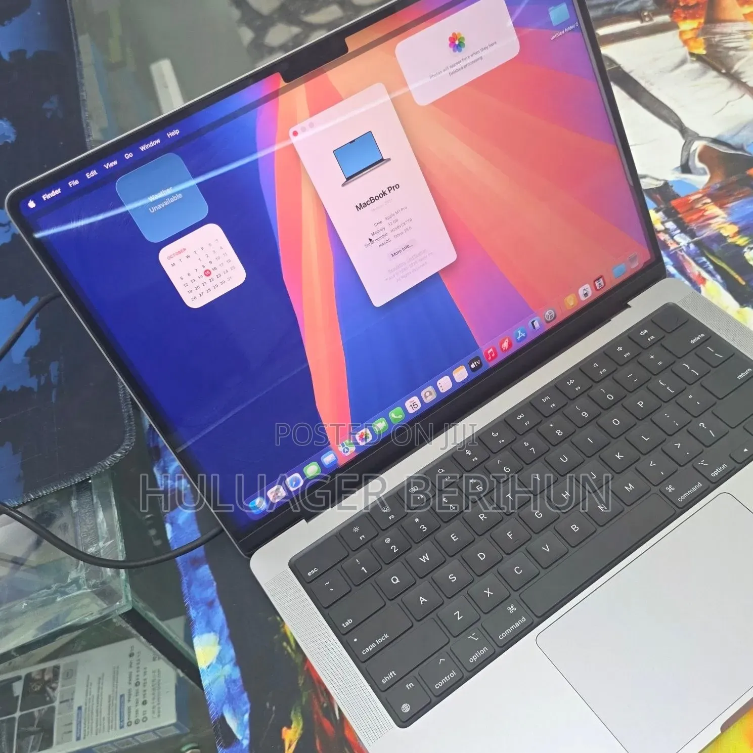 New Laptop Apple MacBook Pro 2021 M1 16GB Apple M1 SSD 512GB