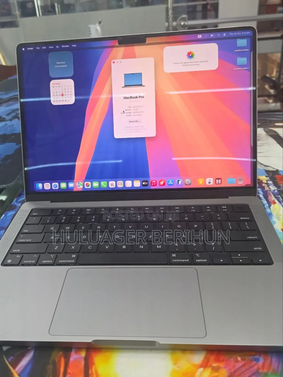 New Laptop Apple MacBook Pro 2021 M1 16GB Apple M1 SSD 512GB