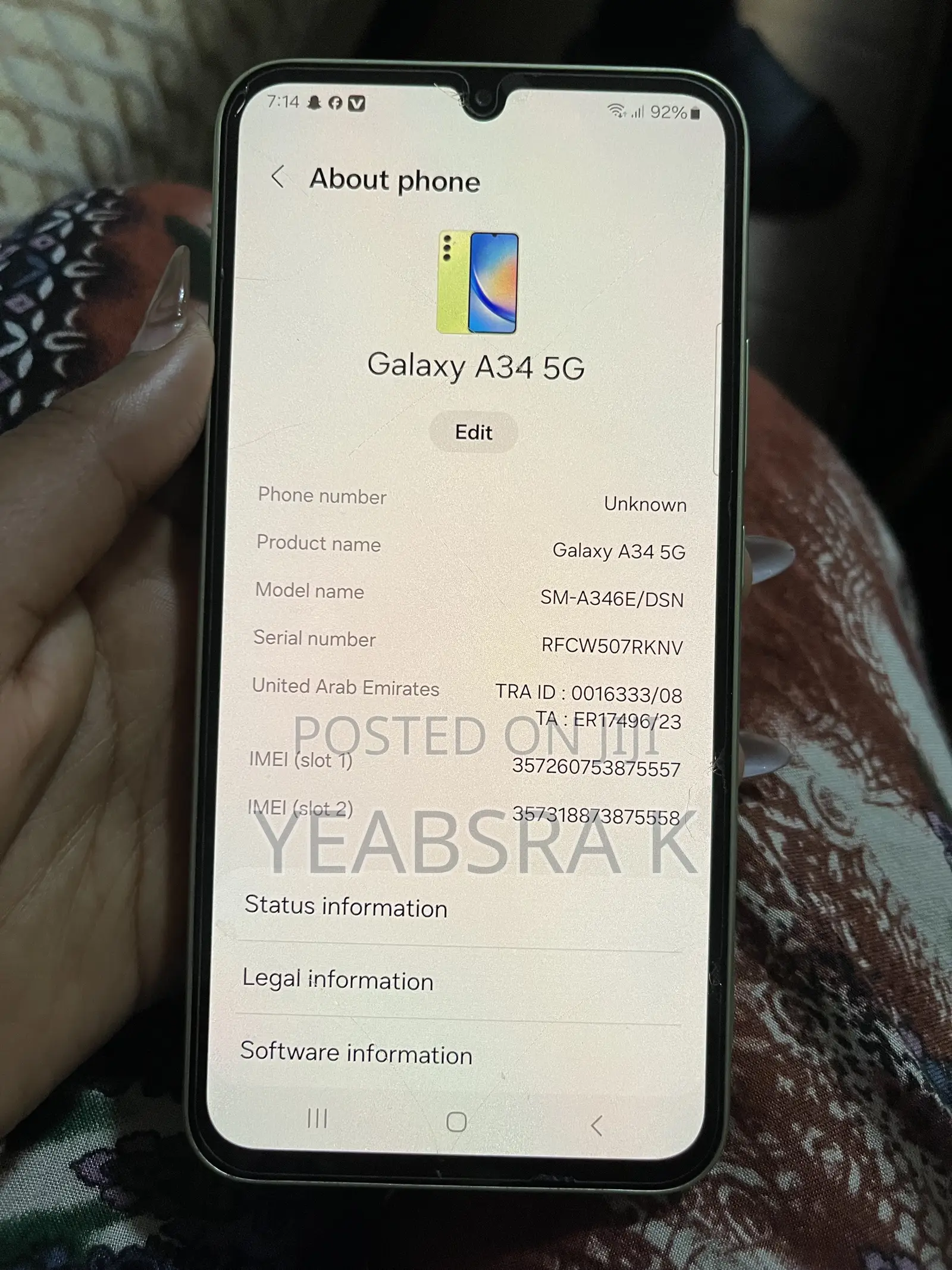 Samsung Galaxy A34 5G 128 GB Blue