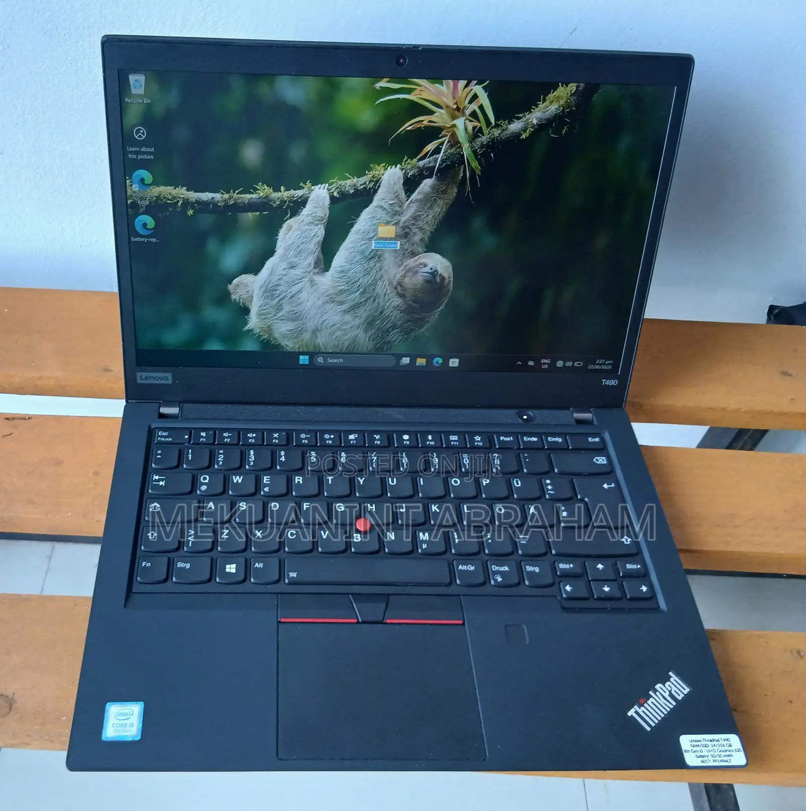 New Laptop Lenovo ThinkPad T490s 16GB Intel Core i5 SSD 256GB