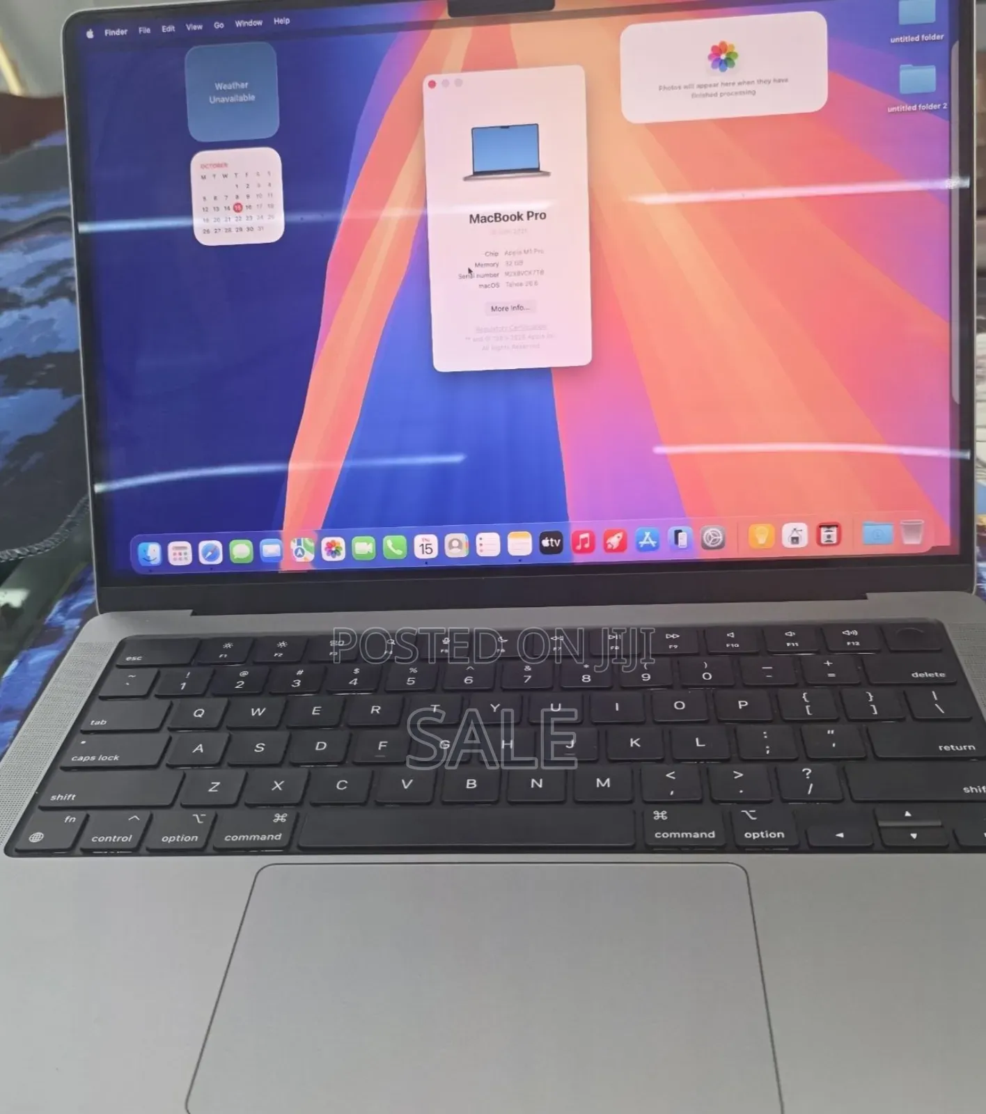 New Laptop Apple MacBook Pro 2021 M1 32GB Apple M1 Pro SSD 1T