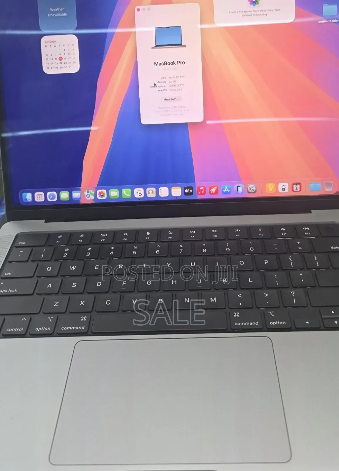 New Laptop Apple MacBook Pro 2021 M1 32GB Apple M1 Pro SSD 1T