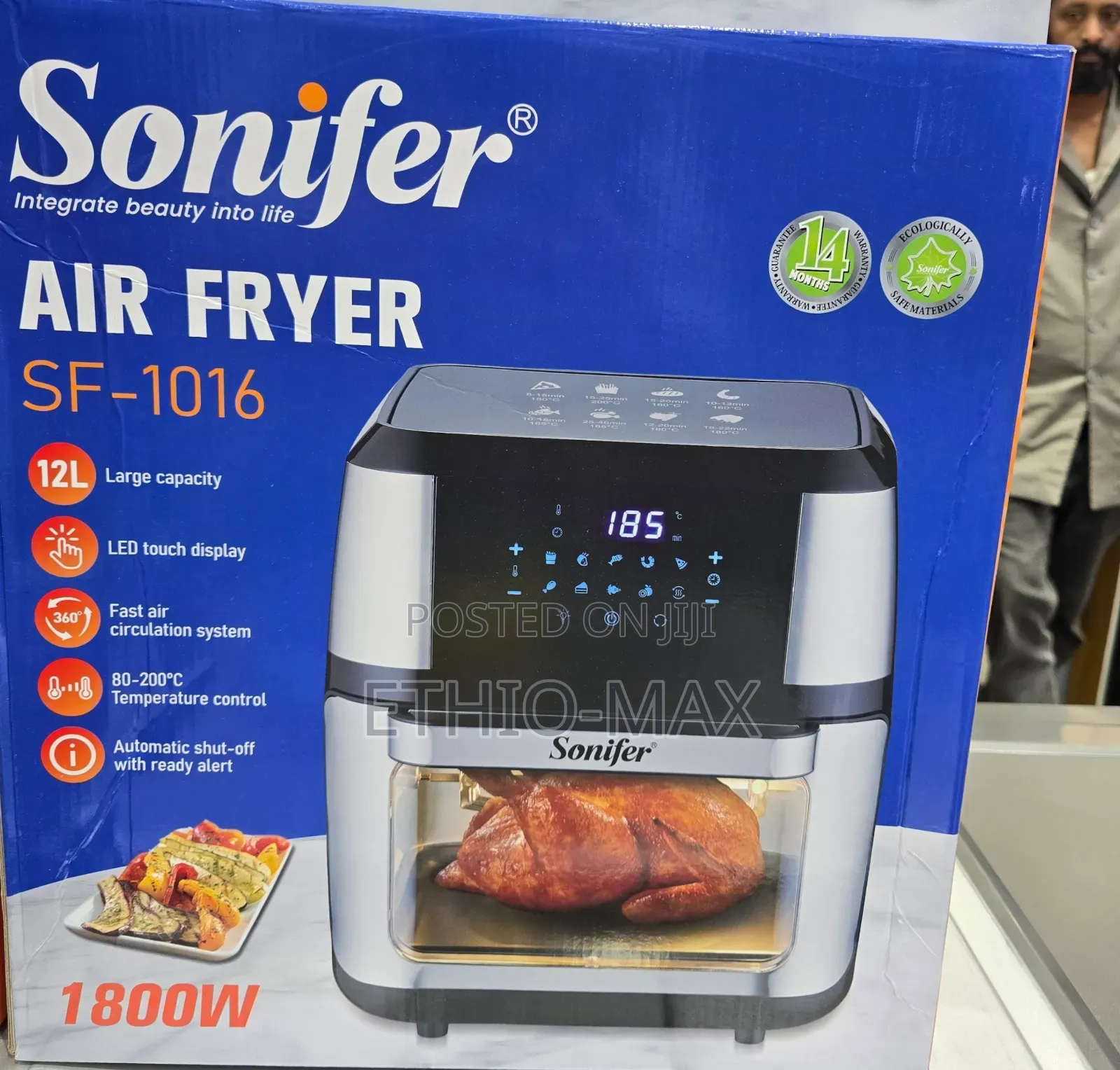Sonifer Air Fryer 12 Liters – Original Product | New Arrival!