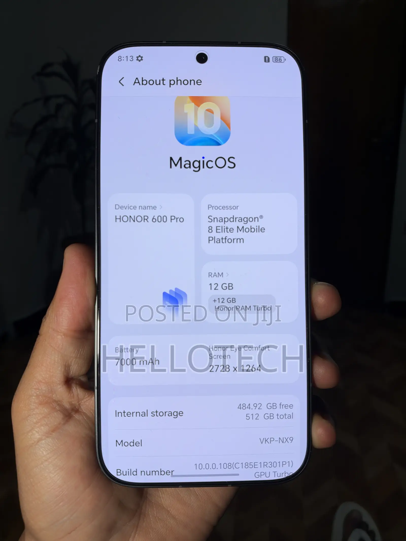 New Honor 600 Pro 512 GB Black