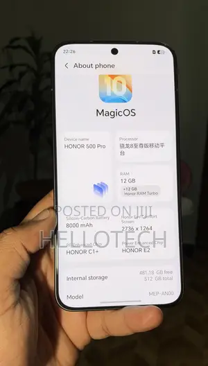 New Honor 600 Pro 512 GB Black