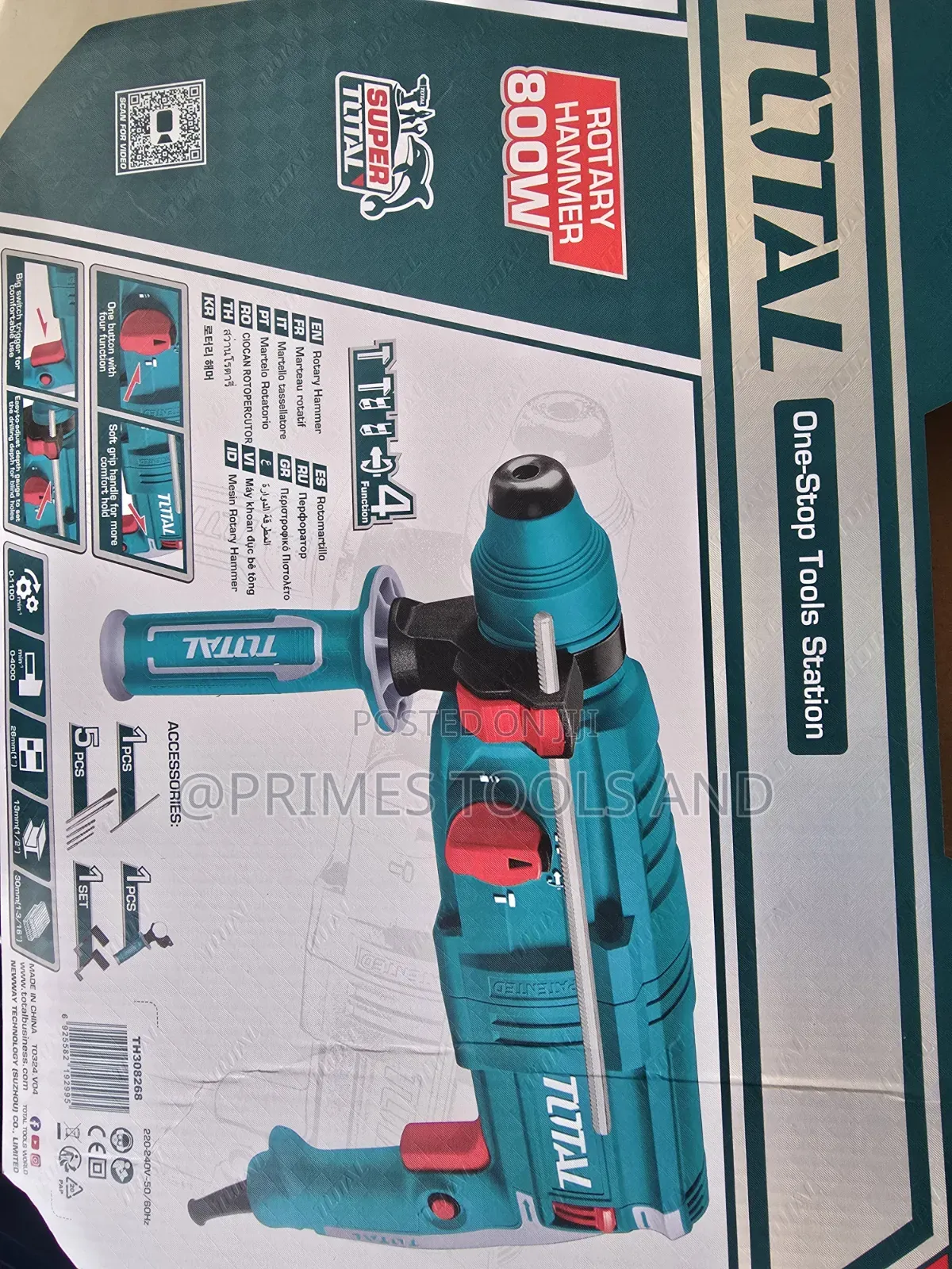 TOTAL 800W Hammer Drill Electric Impact Drill Ethiopia