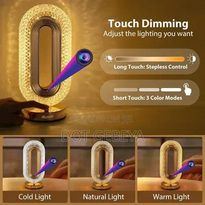 Crystal Oval Led Table Lamp
