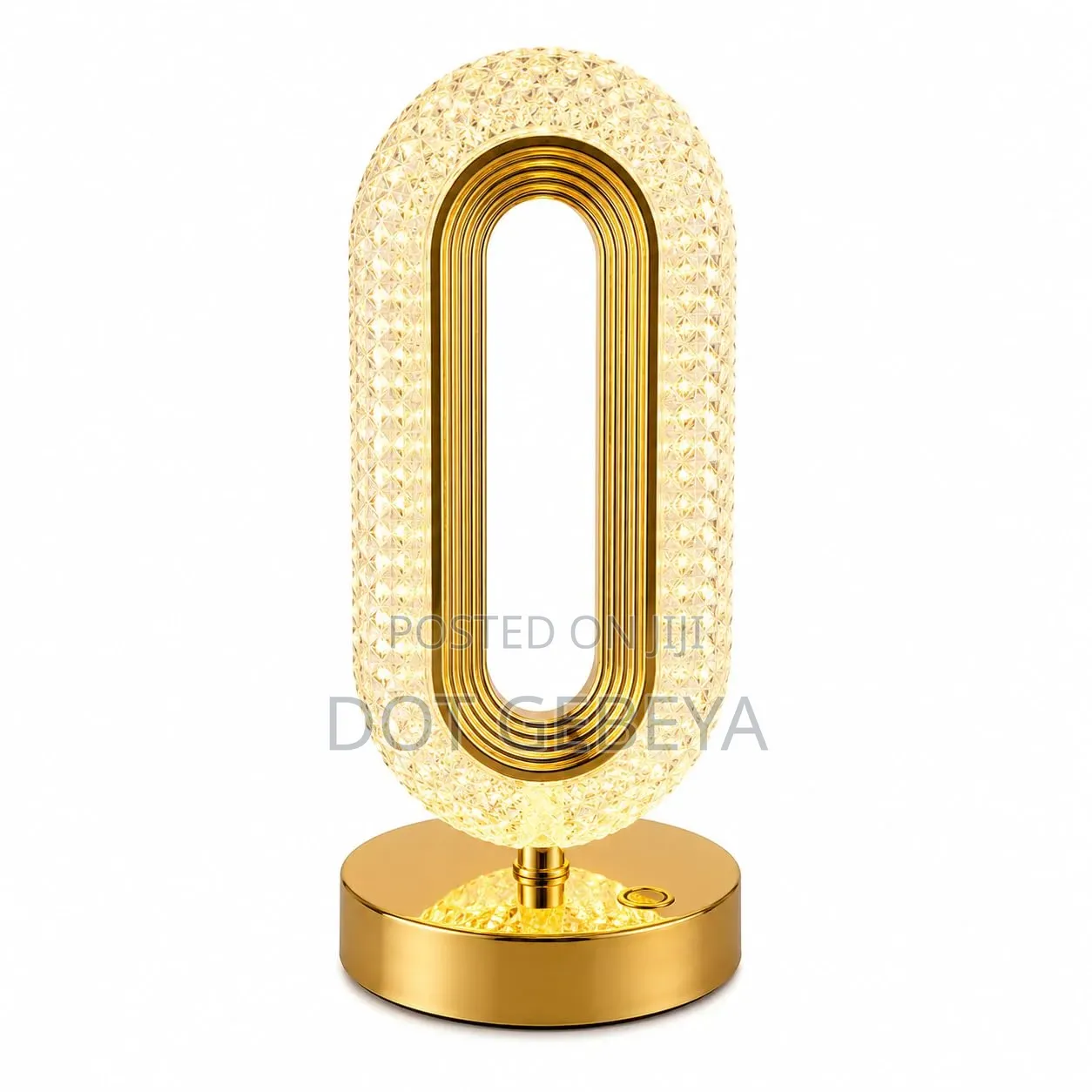 Crystal Oval Led Table Lamp