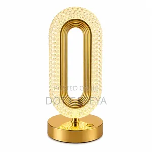 Crystal Oval Led Table Lamp