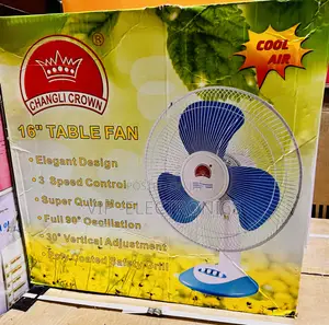 Changli Crown 16-Inch Table Fan. Featuring an Elegant Design, Powerful