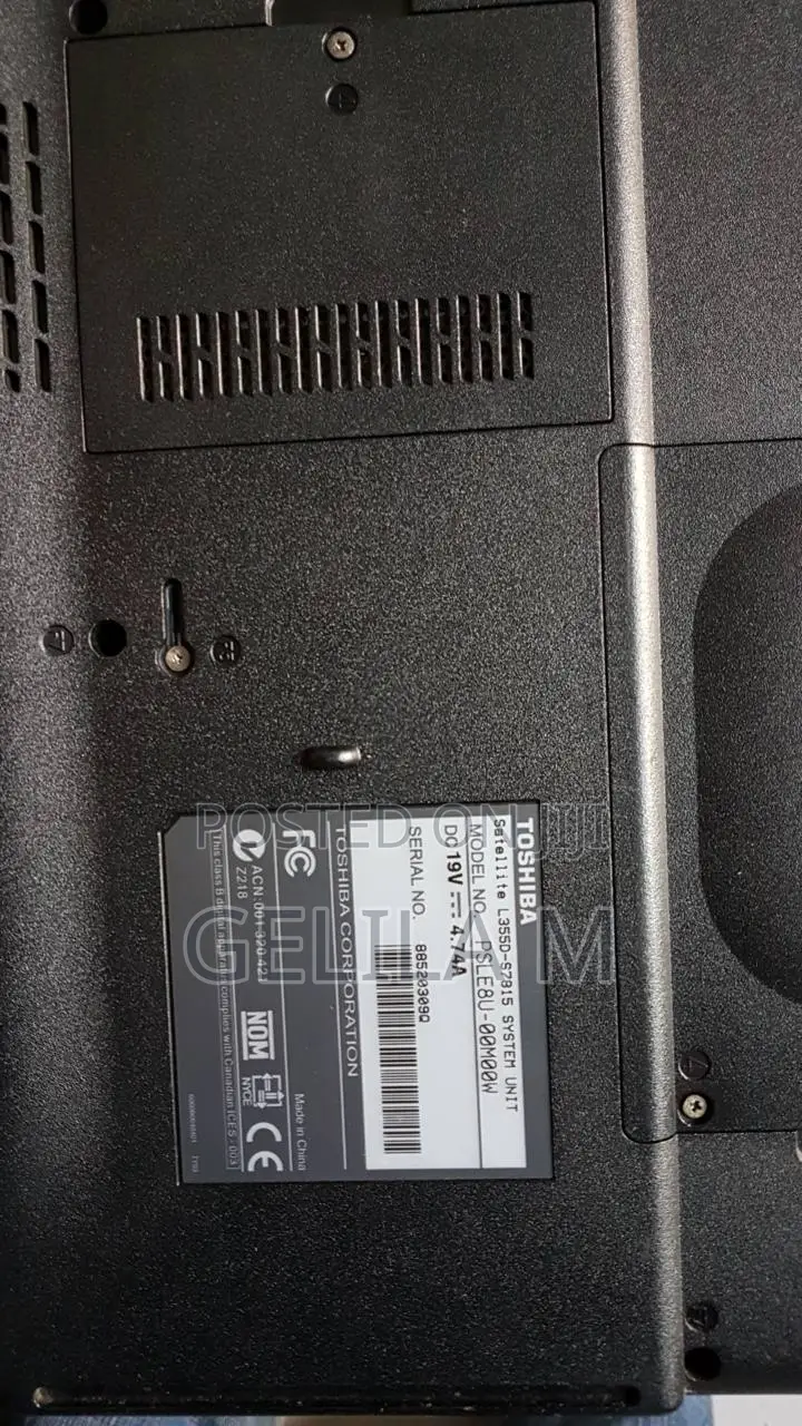 Laptop Toshiba Satellite L355D 3GB HDD 160GB