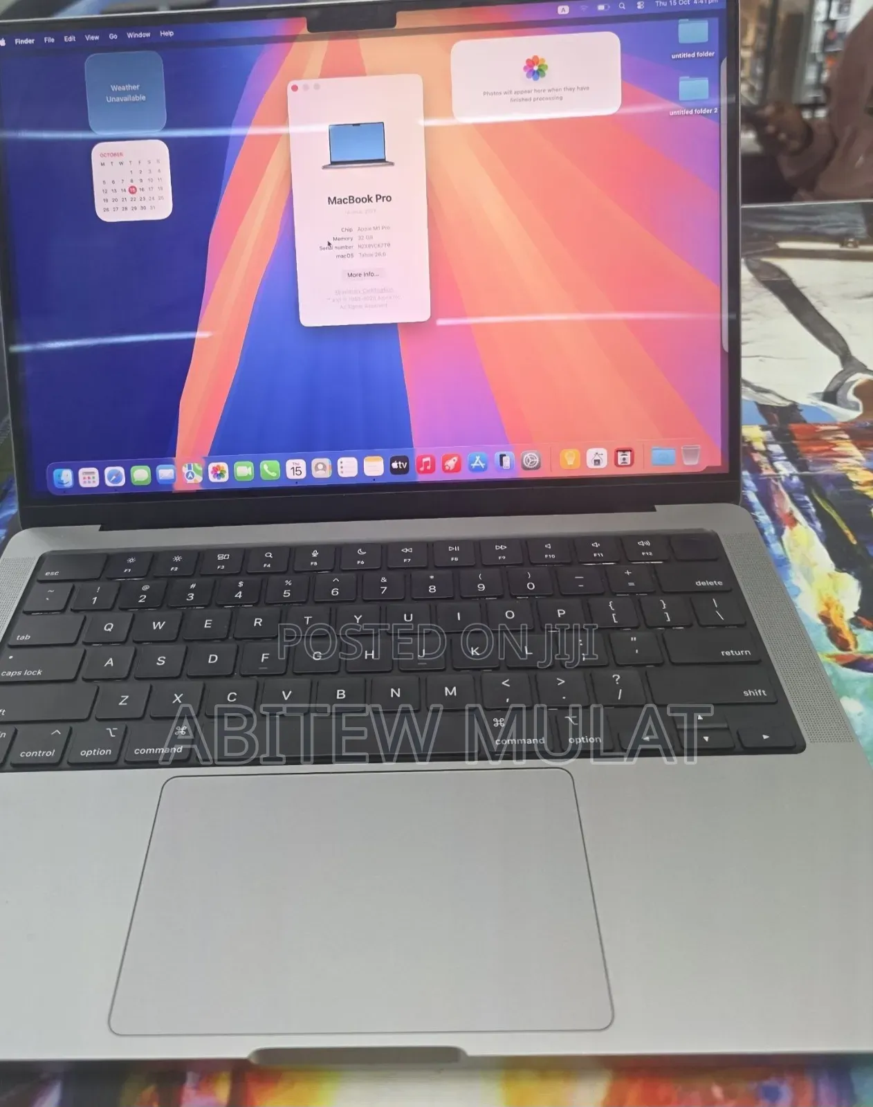 New Laptop Apple MacBook Pro 2021 M1 32GB Apple M1 Pro SSD 1T