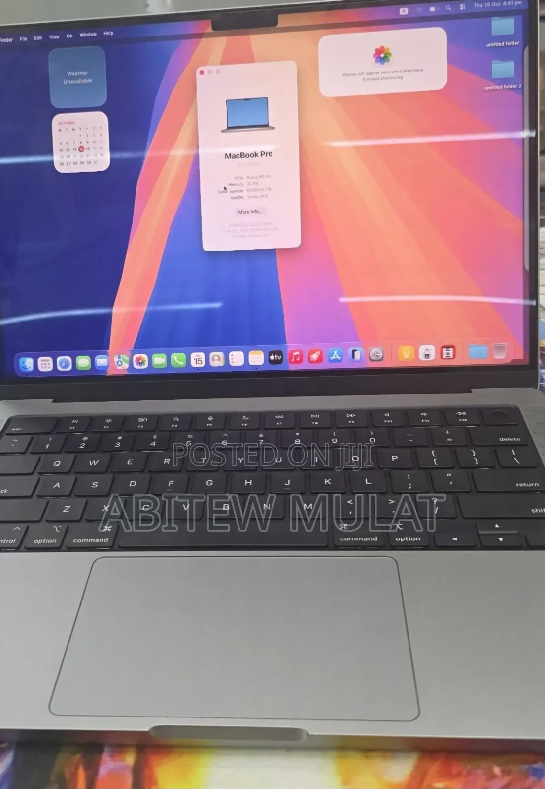 New Laptop Apple MacBook Pro 2021 M1 32GB Apple M1 Pro SSD 1T