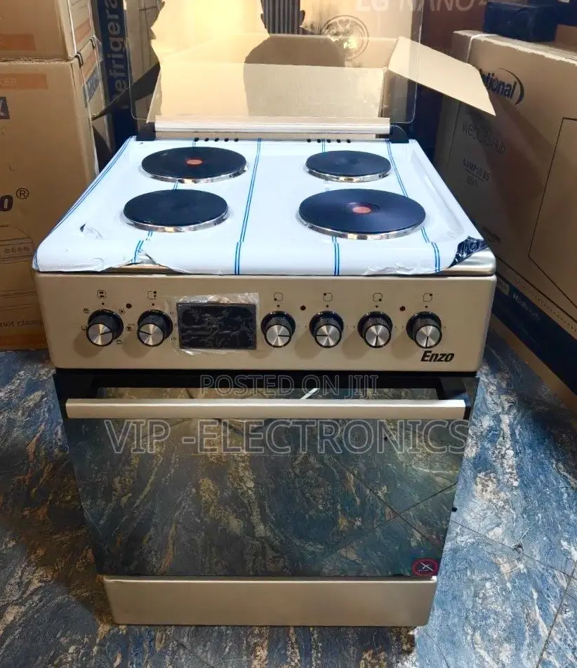Enzo Oven Electric Cooker With – Double Electric Hot Plates 60x60 Oven