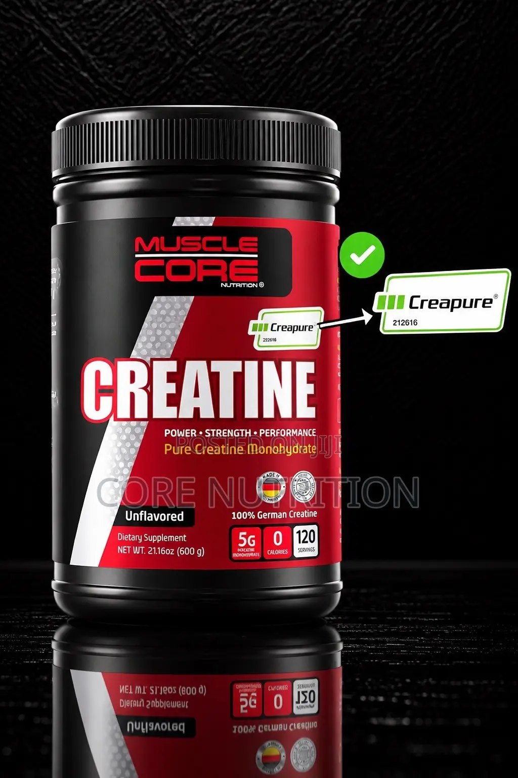 Creatine Creapure – 600g , 120 Servings