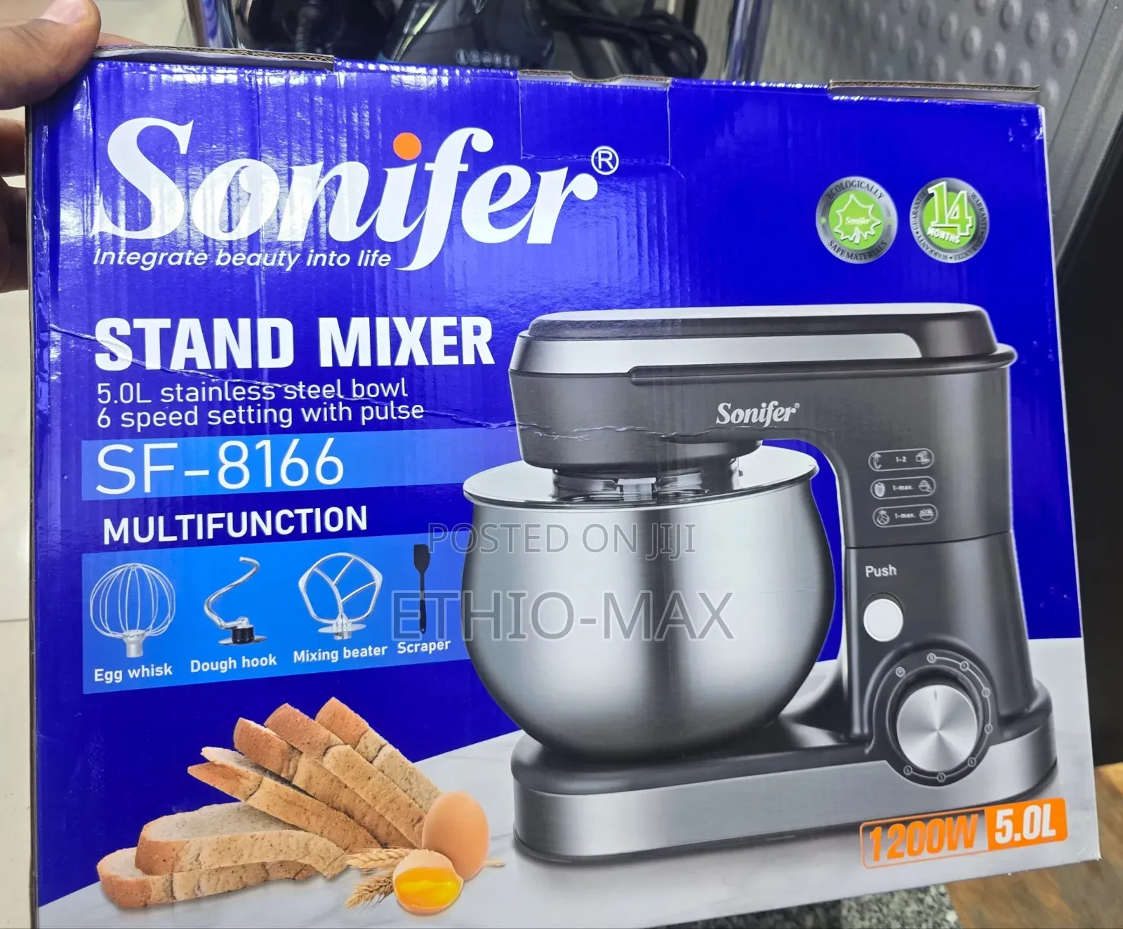 Sonifer Stand Mixer 5 Liters – 1200w | Original Product! 