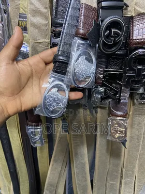 Luxury Versace-Inspired Men’s Leather Belts