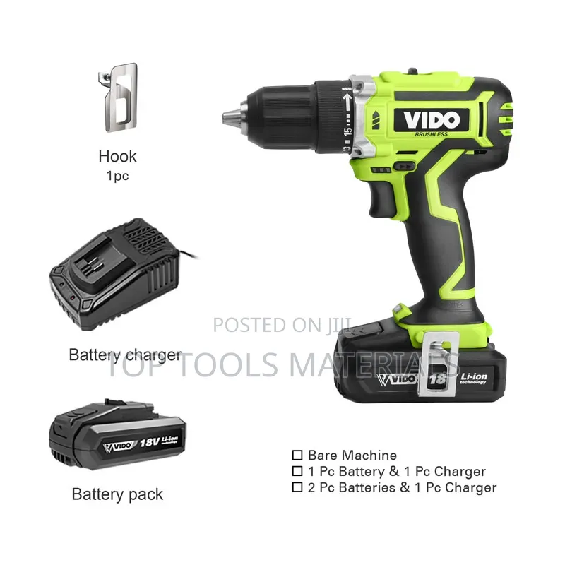 ,VIDO 21V Brushless Cordless