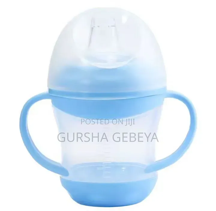 smart Baby PP Cup With Handle Silicone Bottle