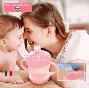 smart Baby PP Cup With Handle Silicone Bottle
