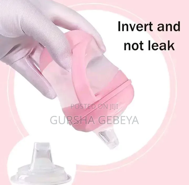 smart Baby PP Cup With Handle Silicone Bottle