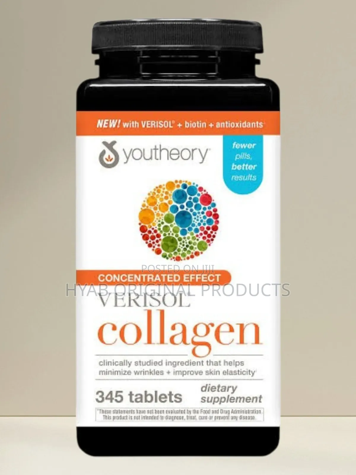 Youtheory Concentrated Effect Verisol Collagen With Biotin, 345 Count