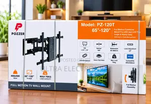 Zzer Pz-120t Full Motion TV Wall Mount – 65"–120" 
