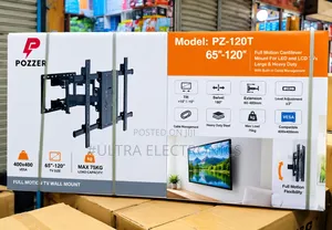 Zzer Pz-120t Full Motion TV Wall Mount – 65"–120" 